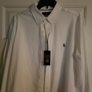 Ralph Lauren long sleeve white shirt
